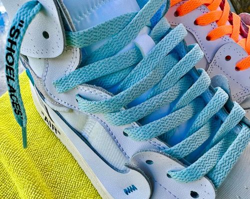 Customer photo review of Sand Off-White Style "SHOELACES"