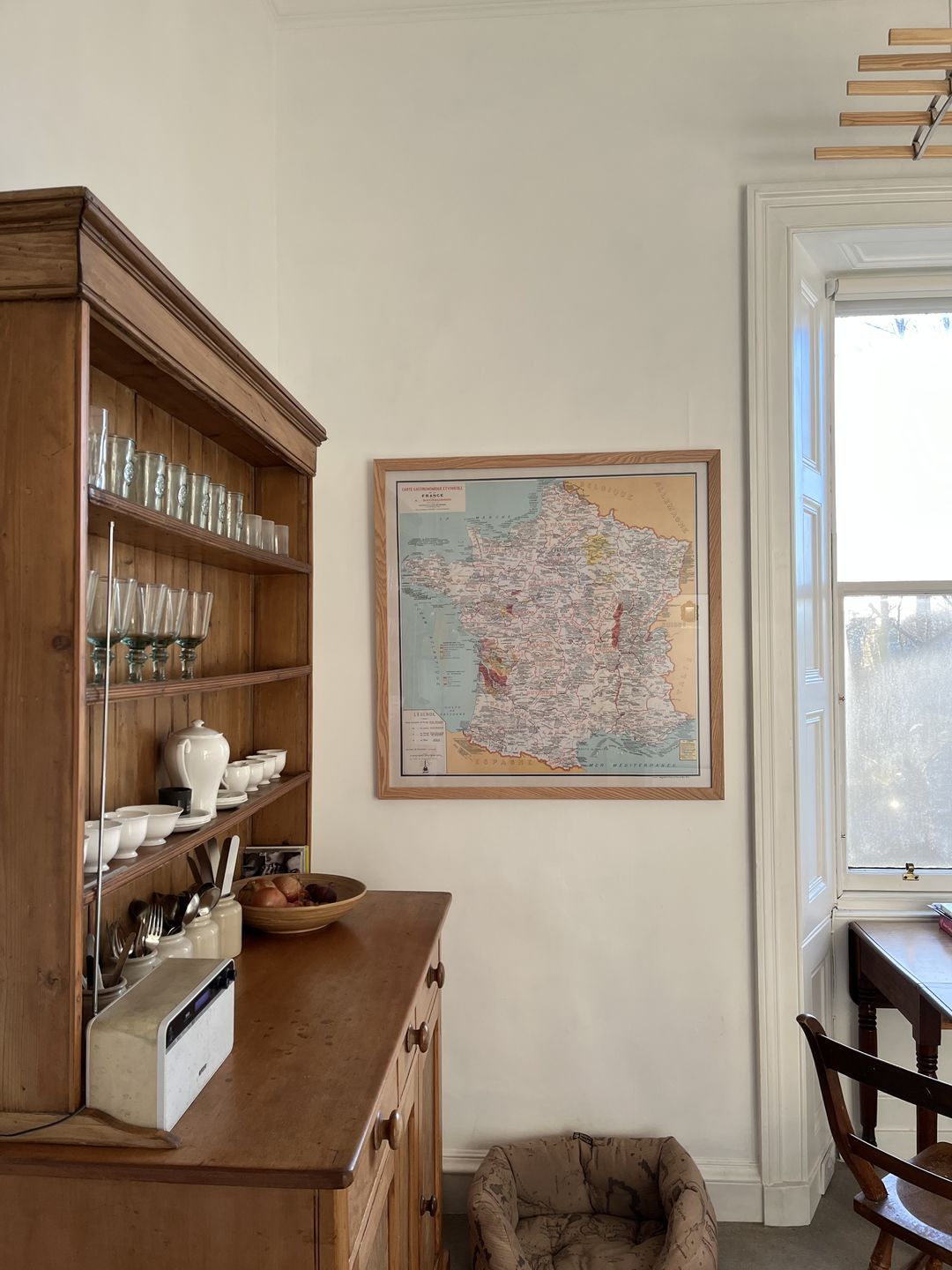 Customer photo review of Old Gastronomic Map of France in 1932 by Alain Bourguignon - French Food, Michelin, Champagne, Bordeaux, Butter, Cheese, etc.