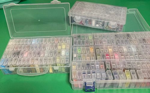 Customer photo review of Diamond Painting XXL Aufbewahrungsbox mit 120 Fächer