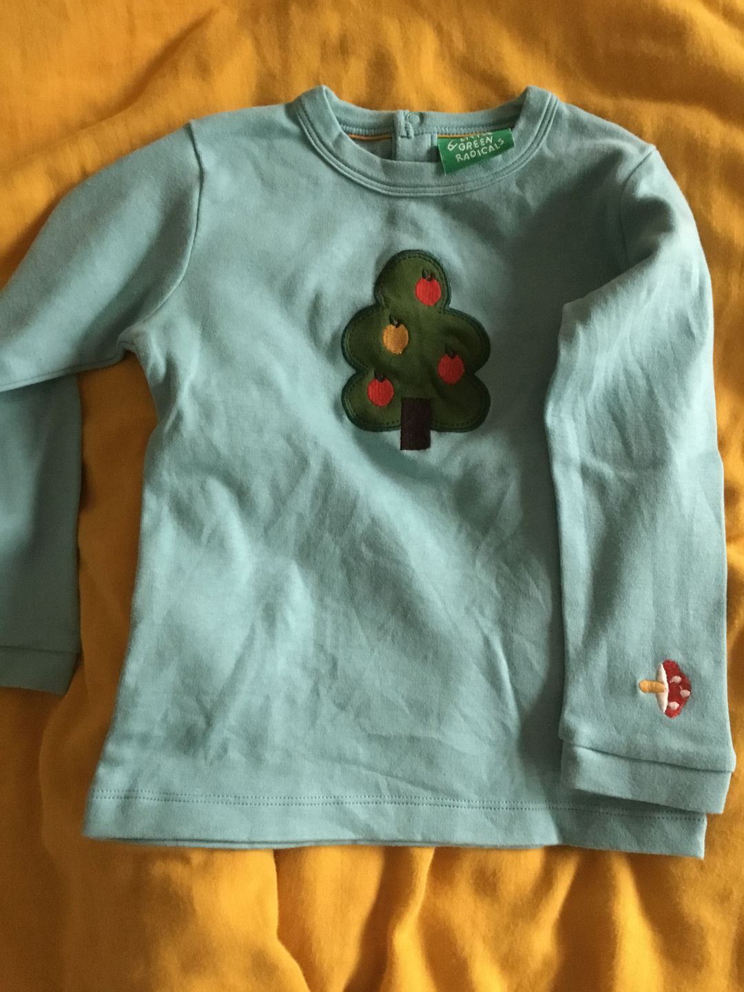 Customer photo review of Apple Tree Applique Long Sleeve T-Shirt