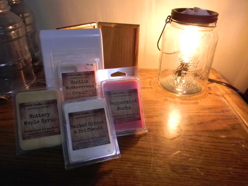 Customer photo review of Mason Jar Edison Bulb Warmer