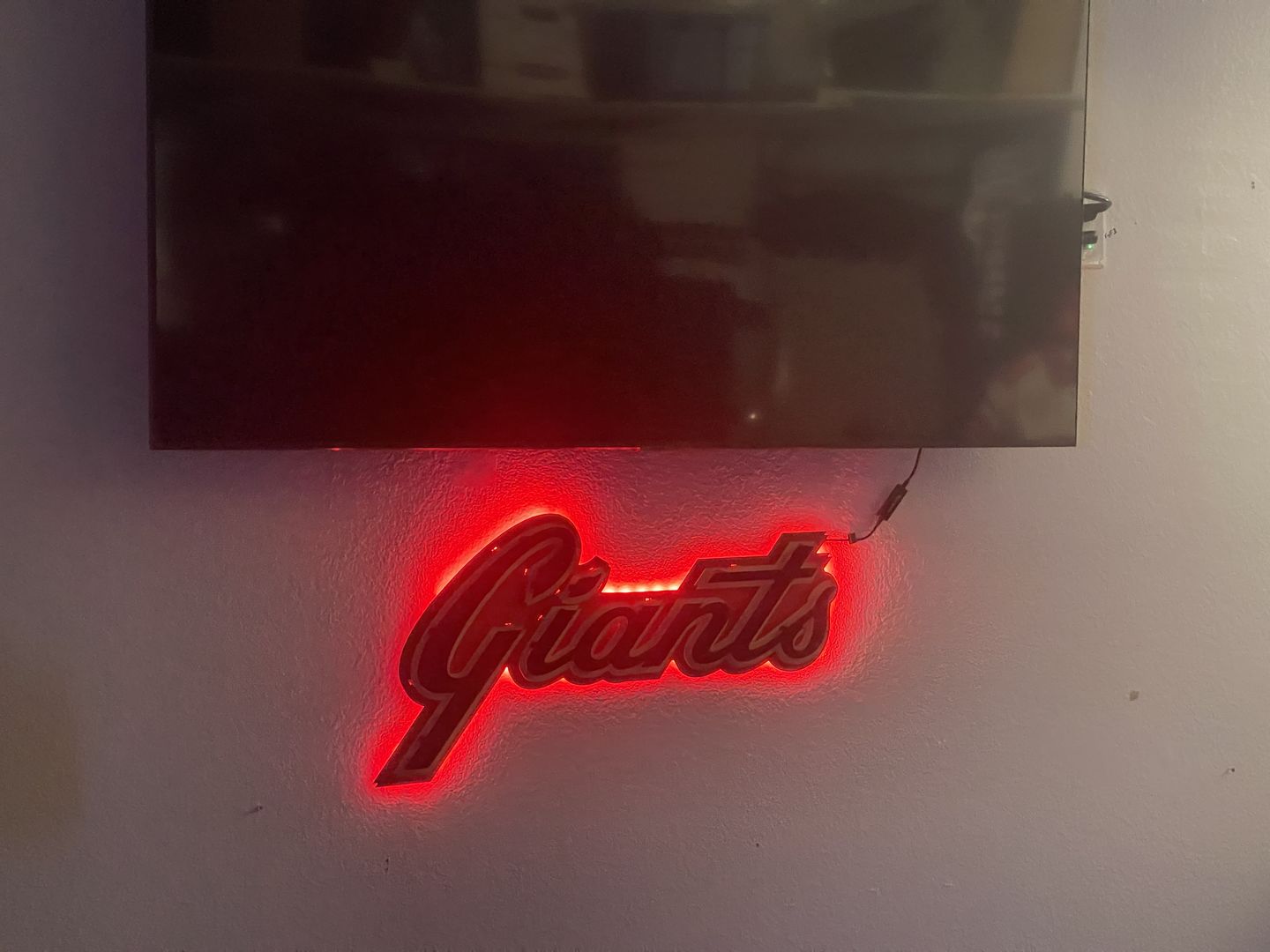 Customer photo review of San Francisco Giants Script 3D Vintage Metal Wall Art