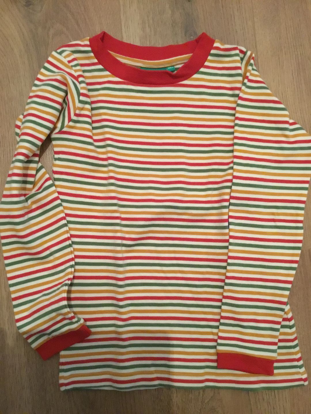 Customer photo review of Rainbow Striped Long Sleeve T-Shirt