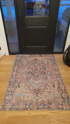 Customer photo review of Colette Machine Washable Rug
