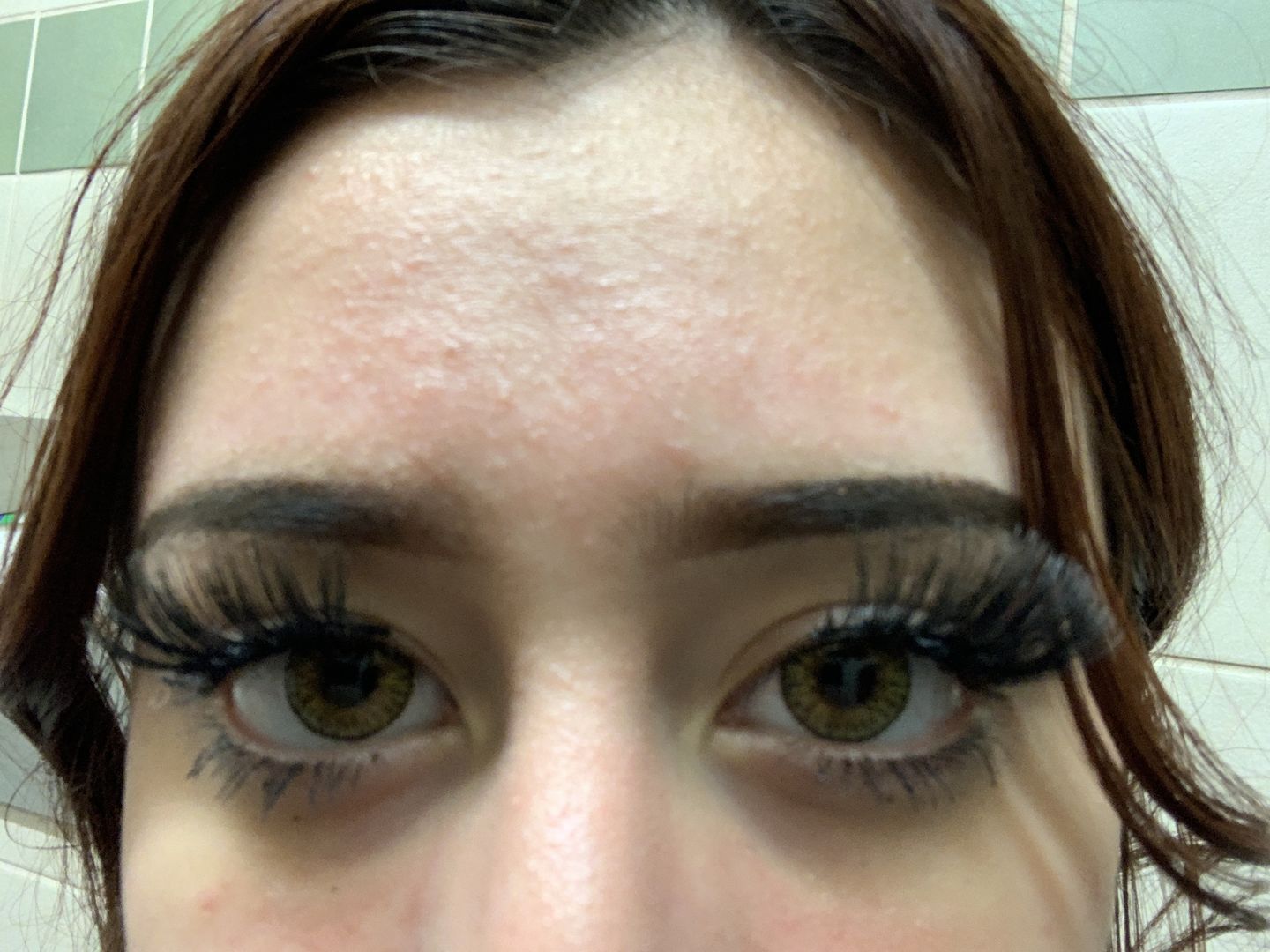 Customer photo review of New 3-Tone Brown Prescription Colored Contact Lenses