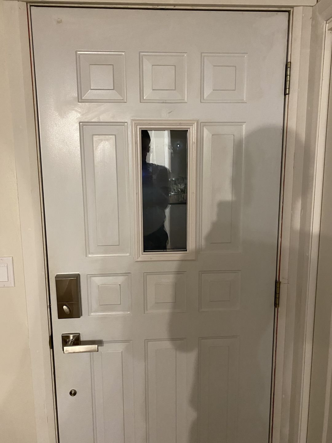 Customer photo review of Clear 1 Lite Glass and Frame Kit (9 Panel Lite 9.5" x 20.5" Frame Size)
