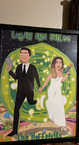 Customer photo review of 'Rick and Morty' Custom Portrait