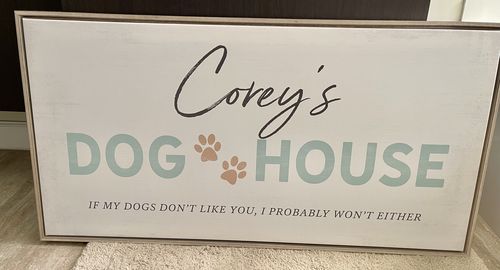 Customer photo review of Custom Text on Canvas Wall Art for Personalized Gifts