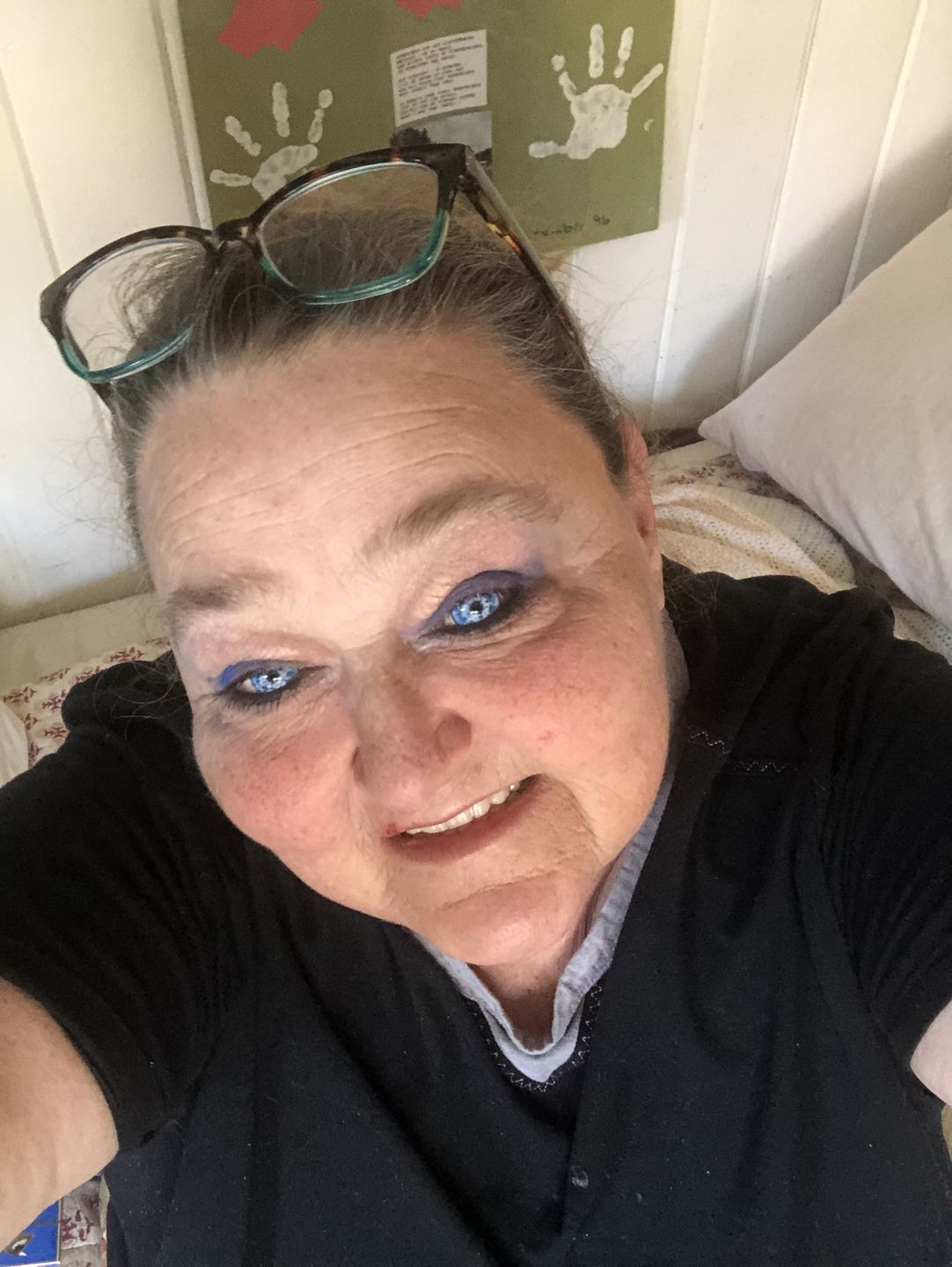 Customer photo review of Cosplay Gojo Blue Colored Contact Lenses