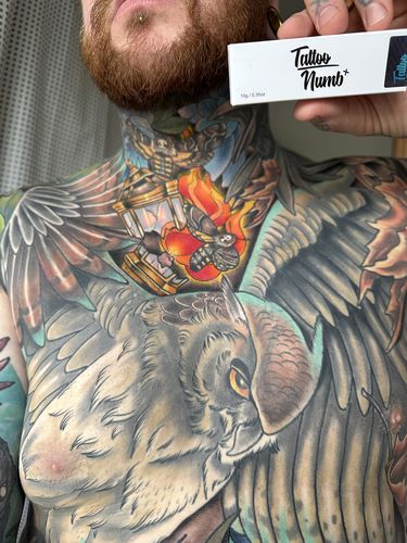 Customer photo review of TattooNumbx Numbing Cream