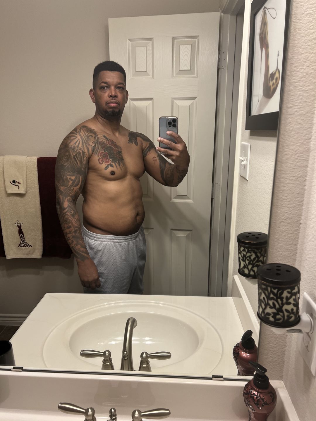 Customer photo review of Vintage Muscle Lifting Straps
