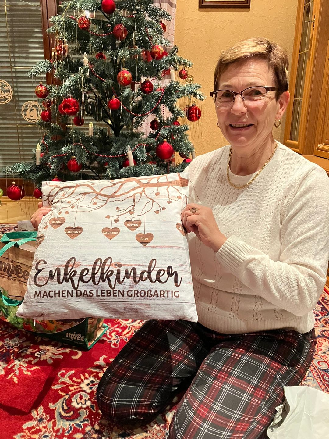Customer photo review of Meine Enkelkinder - Großeltern-Kissen
