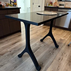 Customer photo review of Metal Counter Table Legs - 612 Wishbone - 34H inch - Flowyline - Set of 2 pcs
