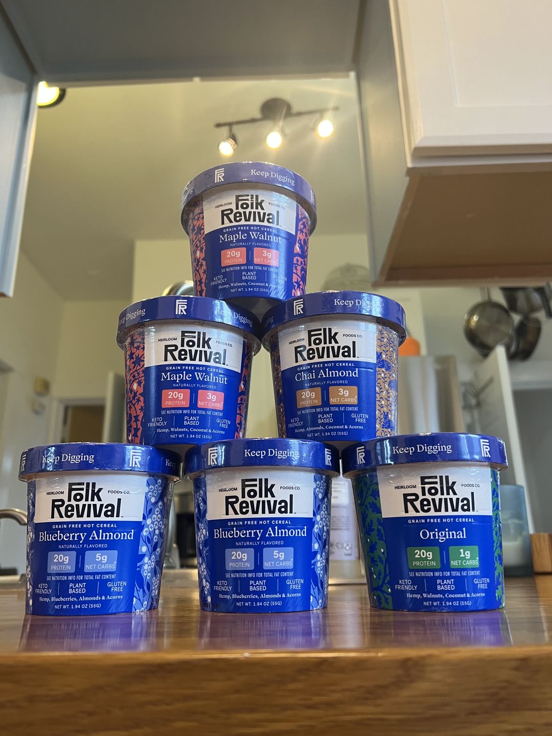 Customer photo review of Folk Revival - Hot Cereal Variety Pack - 6 count case