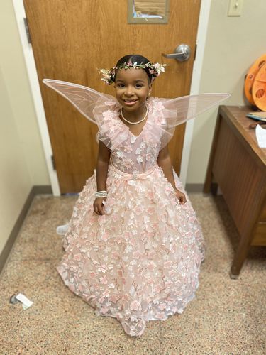 Customer photo review of Toddler Girl Summer Pink Flower Puffy Dress Birthday Party Princess Pageant Dress Easter Dress For Girl