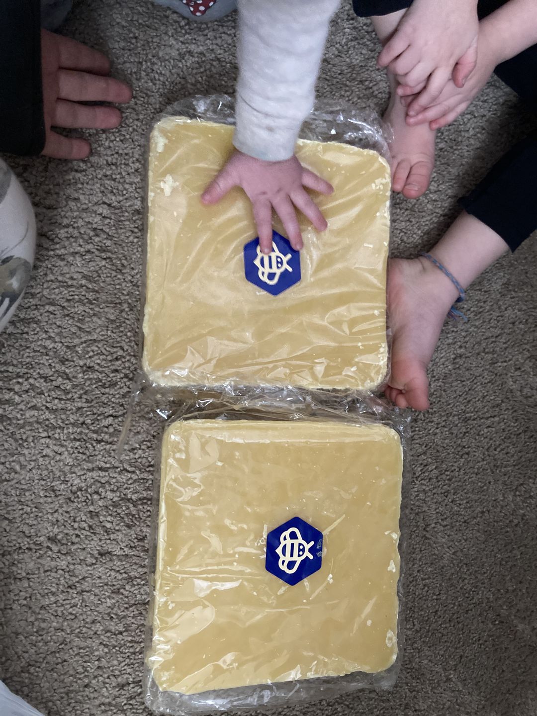 Customer photo review of Bulk Yellow Beeswax Blocks for Sale