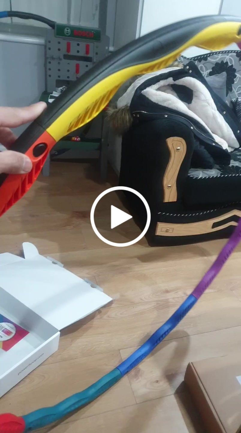 Customer video review of Powerhoop Deluxe Weighted Hula Hoop - 2.2kg