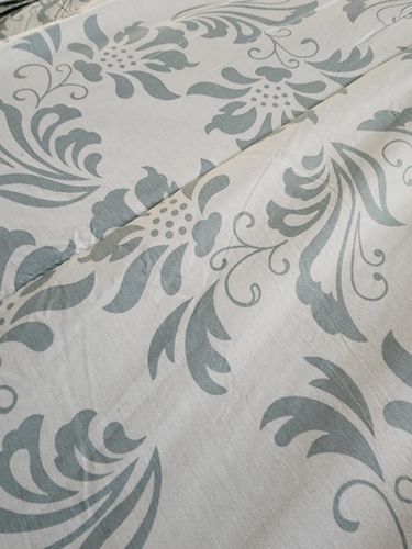 Customer photo review of Floral Dusty Blue 5-Piece Comforter Set (Queen / King Size)