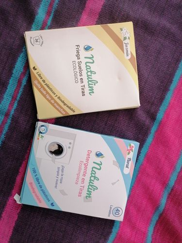 Customer photo review of Eco-Tiras de Detergente 40 lavados Natulim