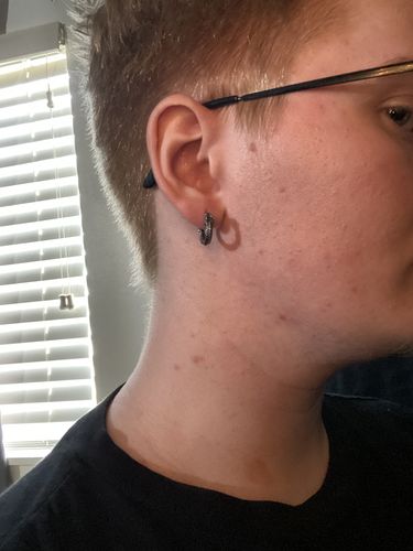 Customer photo review of Ouroboros Earrings
