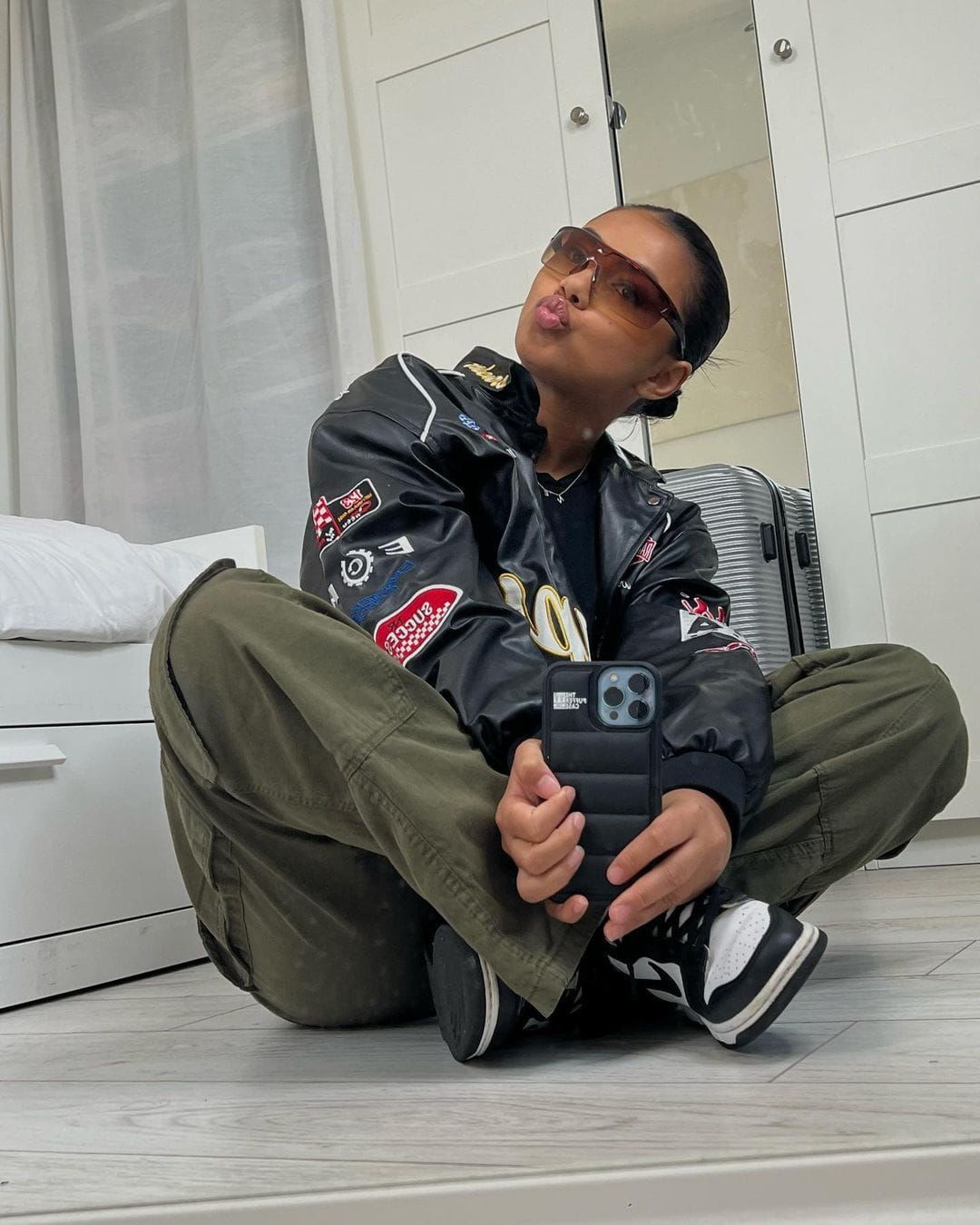 Customer photo review of Aelfric Eden Racing Leather Jacket