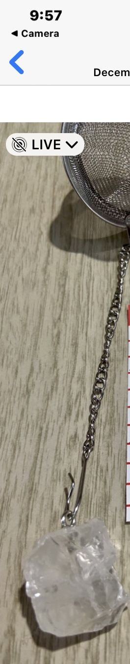 Customer photo review of Uplifting Crystal Tea Strainer