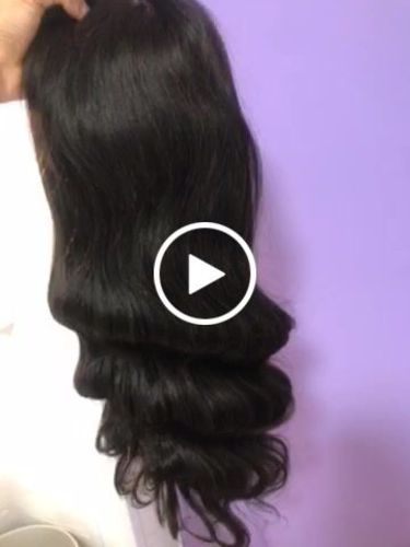 Customer video review of 22" $109 Lace Body Wave 4x4 Closure Virgin Human Hair Wigs 2 Days Shipping Natural Black Glueless