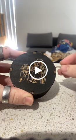 Customer video review of Cylindrical Hand Crank Music Box