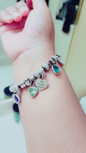 Customer photo review of My Whole Heart Birthstone Bracelet