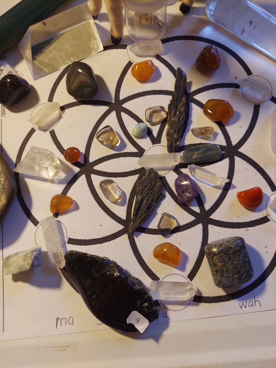 Customer photo review of [FREE DOWNLOAD] Crystal Grid Templates Pack