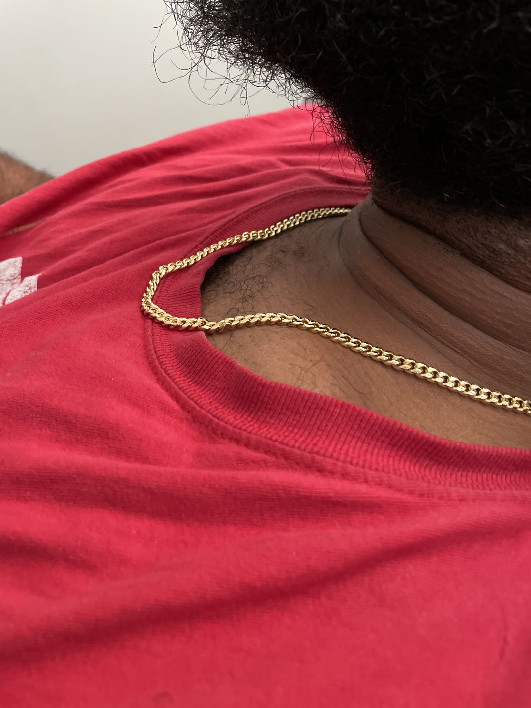 Customer photo review of To My Man - Straighten Your Crown - Cuban Link Chain Necklace