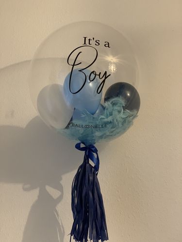 Customer photo review of Boy Gender Reveal Designer Ballon