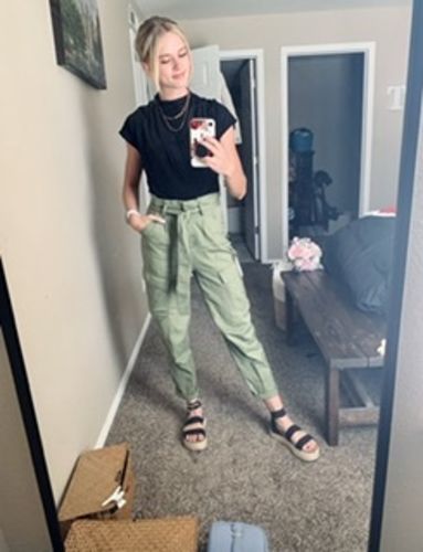 Customer photo review of Brigitte Brianna Cascade Top