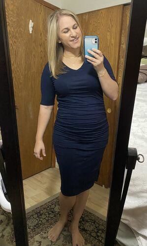 Customer photo review of Brigitte Brianna Lounge Dress