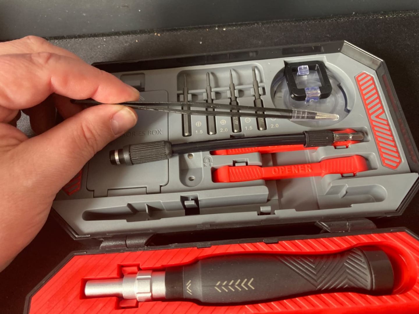 Customer photo review of Precision Screwdriver Set, 145 in 1 Magnetic Torx Screwdriver Kit