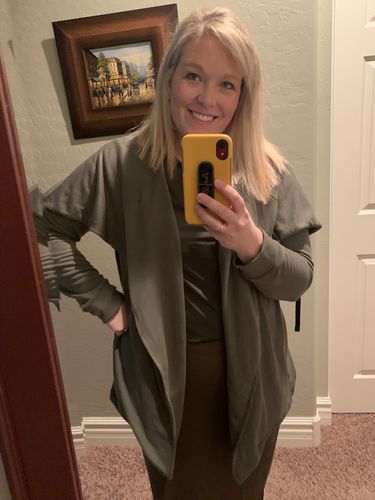 Customer photo review of Brigitte Brianna Jet Set Cardigan