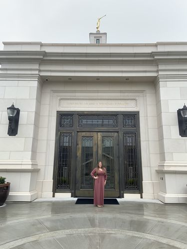 Customer photo review of Brigitte Brianna V-Neck Maxi Dress