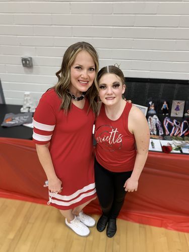 Customer photo review of Brigitte Brianna Varsity Dress