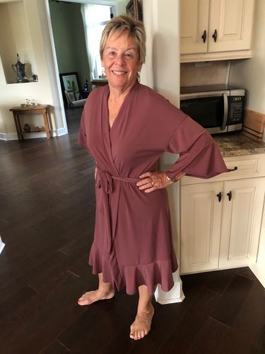 Customer photo review of Brigitte Brianna Luxury Robe