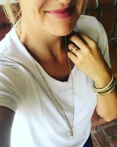 Customer photo review of Brigitte Brianna Favorite Basic Tee