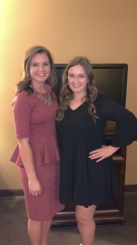 Customer photo review of Brigitte Brianna Peplum Dress