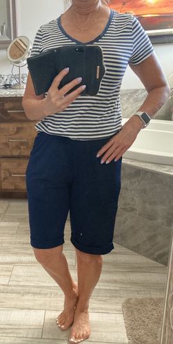 Customer photo review of Brigitte Brianna Seaside Shorts