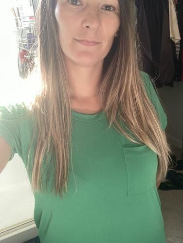 Customer photo review of Brigitte Brianna Pocket Maxi Dress