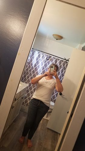 Customer photo review of Brigitte Brianna Favorite Basic Tee