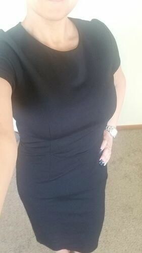 Customer photo review of Brigitte Brianna Little Black Dress