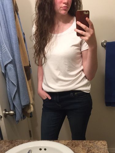 Customer photo review of Brigitte Brianna Favorite Basic Tee