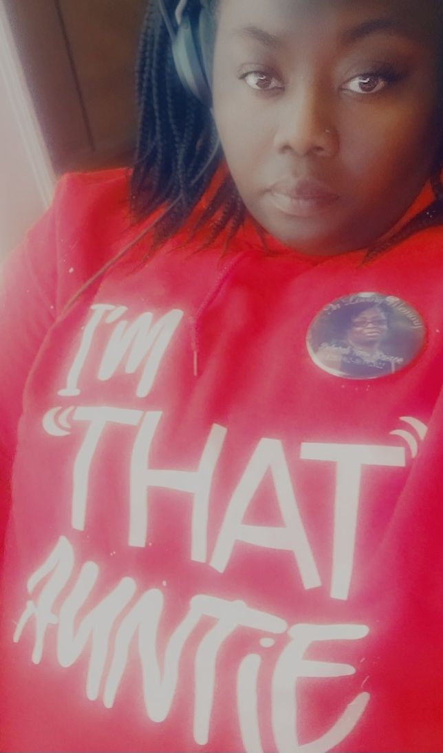 Customer photo review of I'm That Auntie Hoodie
