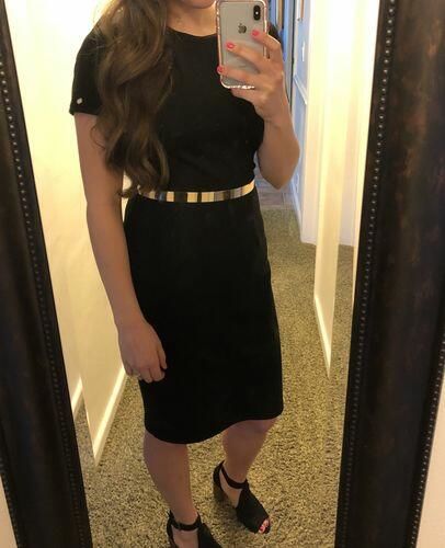 Customer photo review of Brigitte Brianna Little Black Dress