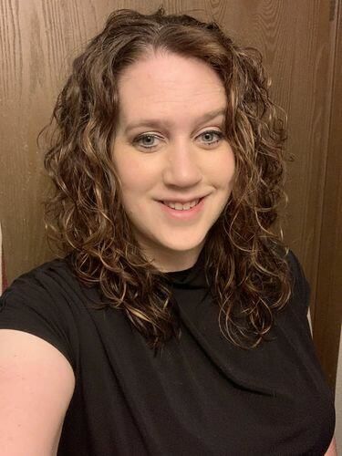 Customer photo review of Brigitte Brianna Cascade Top