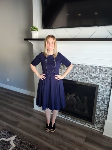 Customer photo review of Brigitte Brianna Swing Dress